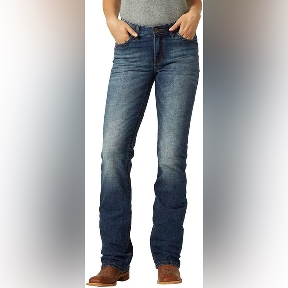 Wrangler Denim - Wrangler Womens Willow Mid Rise Boot Cut Ultimate Riding Jeans